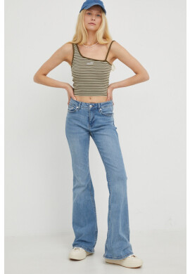 Levi's Памучен топ в зелено - Pepit.bg