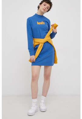 Levi's Памучна рокля къс модел със стандартна кройка - Pepit.bg