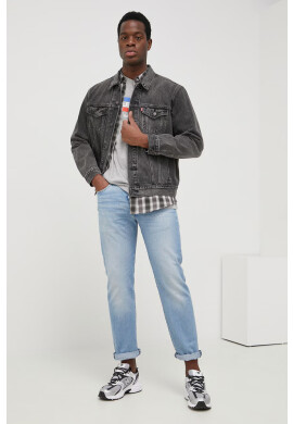 Levi's Памучна тениска в сиво с принт - Pepit.bg