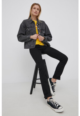 Levi's Памучна тениска в жълто - Pepit.bg