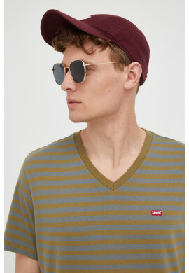 Levi's Памучна тениска в зелено с десен - Pepit.bg