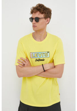 Levi's Памучна тениска в оранжево - Pepit.bg