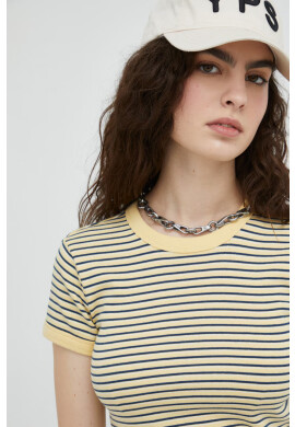 Levi's Памучна тениска в бежово - Pepit.bg