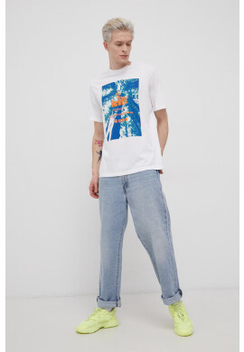Levi's Памучна тениска в бяло с принт - Pepit.bg