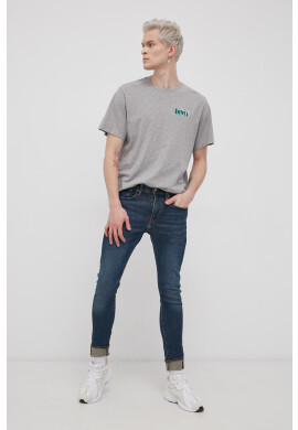 Levi's Памучна тениска в меланж на сиво - Pepit.bg