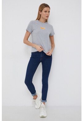 Levi's Памучна тениска в сиво - Pepit.bg