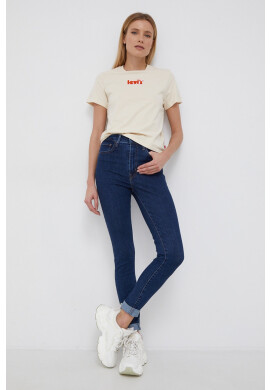 Levi's Памучна тениска в кремаво - Pepit.bg