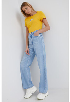 Levi's Памучна тениска в жълто - Pepit.bg
