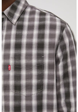 Levi's Риза мъжка в сиво със стандартна кройка с класическа яка - Pepit.bg