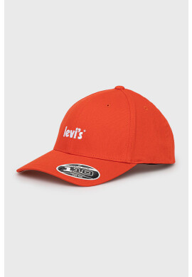 Levi's Шапка в оранжево с апликация - Pepit.bg