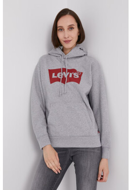 Levi's Суичър дамски в сиво с принт - Pepit.bg