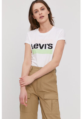 Levi's Тениска в бяло - Pepit.bg