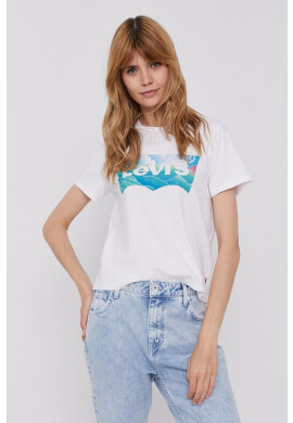 Levi's Тениска дамска в бяло - Pepit.bg