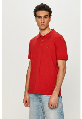 Levi's Тениска с яка в червено - Pepit.bg
