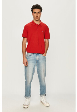 Levi's Тениска с яка в червено - Pepit.bg