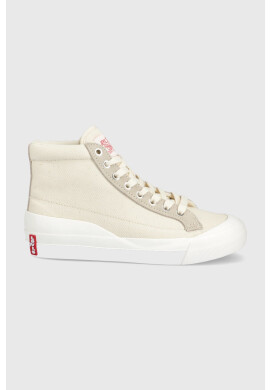 Levi's Високи кецове Ls1 High S дамски в бежово - Pepit.bg