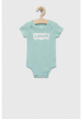 Levi's Бебешки памучен комплект в тюркоазено - Pepit.bg