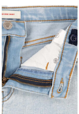 Levi's Детска дънкова пола в синьо къс модел със стандартна кройка - Pepit.bg