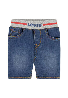Levi's Детски дънков къс панталон в синьо с принт - Pepit.bg