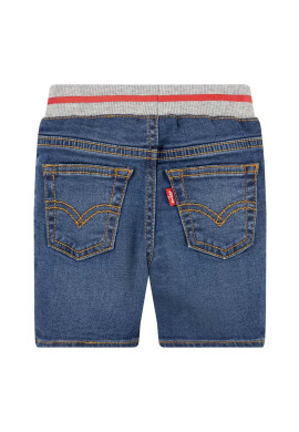 Levi's Детски дънков къс панталон в синьо с принт - Pepit.bg