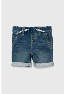 Levi's Детски къси панталони в синьо с изчистен дизайн - Pepit.bg