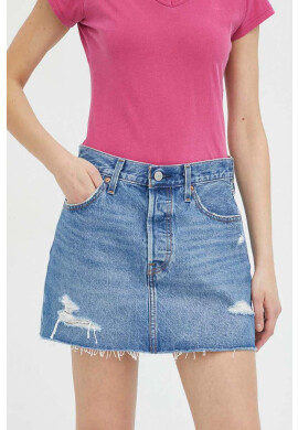 Levi's Дънкова пола в синьо къс модел със стандартна кройка - Pepit.bg