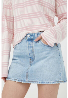 Levi's Дънкова пола в синьо къс модел със стандартна кройка - Pepit.bg