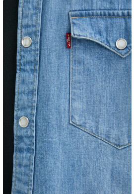 Levi's Дънкова риза мъжка със стандартна кройка с класическа яка - Pepit.bg