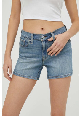Levi's Дънкови къси панталони в синьо с изчистен дизайн със стандартна талия - Pepit.bg