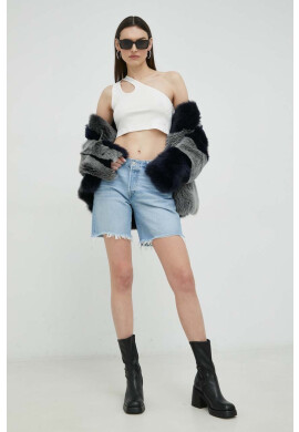 Levi's Дънкови къси панталони в синьо с изчистен дизайн със стандартна талия - Pepit.bg