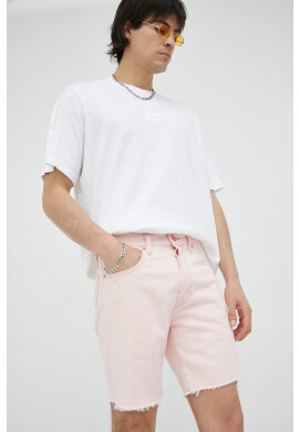 Levi's Дънкови къси панталони в розово - Pepit.bg