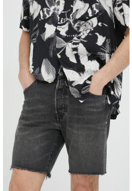 Levi's Дънкови къси панталони в черно - Pepit.bg