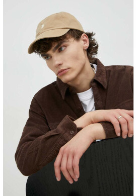Levi's Джинсова риза мъжка в кафяво със свободна кройка с класическа яка - Pepit.bg