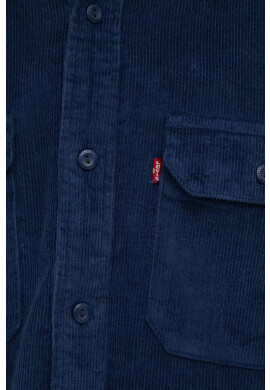 Levi's Джинсова риза мъжка в тъмносиньо със свободна кройка с класическа яка - Pepit.bg