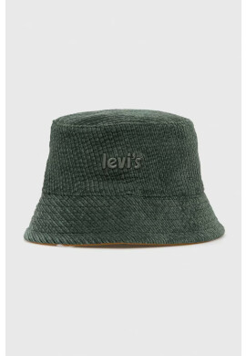 Levi's Капела с две лица в зелено от памук - Pepit.bg