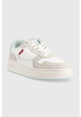 Levi's Кожени маратонки Glide S в бяло D7522-0003 235201 - Pepit.bg
