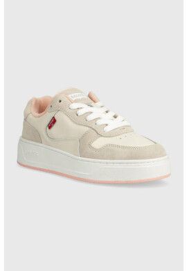Levi's Кожени маратонки Glide S в бежово D7522.0004 - Pepit.bg