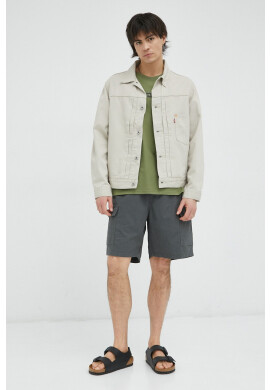 Levi's Къс панталон с лен в сиво - Pepit.bg