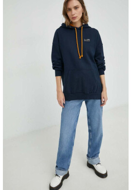 Levi's Памучен суичър в тъмносиньо с качулка с апликация - Pepit.bg