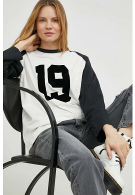 Levi's Памучна блуза с дълги ръкави в бежово - Pepit.bg