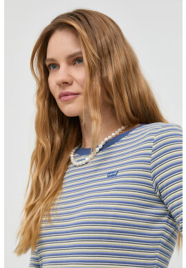 Levi's Памучна блуза с дълги ръкави в синьо - Pepit.bg