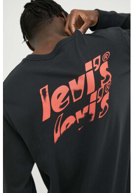 Levi's Памучна блуза с дълги ръкави в сиво с принт - Pepit.bg