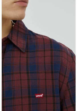 Levi's Памучна риза мъжка с кройка по тялото с класическа яка - Pepit.bg