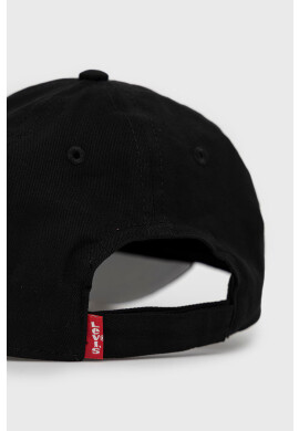 Levi's Памучна шапка в черно с апликация - Pepit.bg