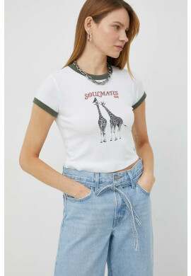 Levi's Памучна тениска в бяло - Pepit.bg