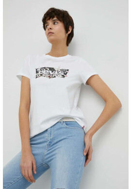 Levi's Памучна тениска в бяло - Pepit.bg