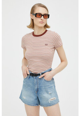 Levi's Памучна тениска в розово - Pepit.bg
