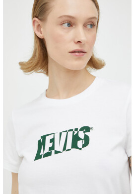Levi's Памучна тениска в бяло - Pepit.bg