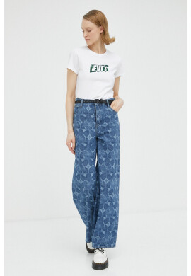 Levi's Памучна тениска в бяло - Pepit.bg