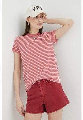 Levi's Памучна тениска в червено - Pepit.bg